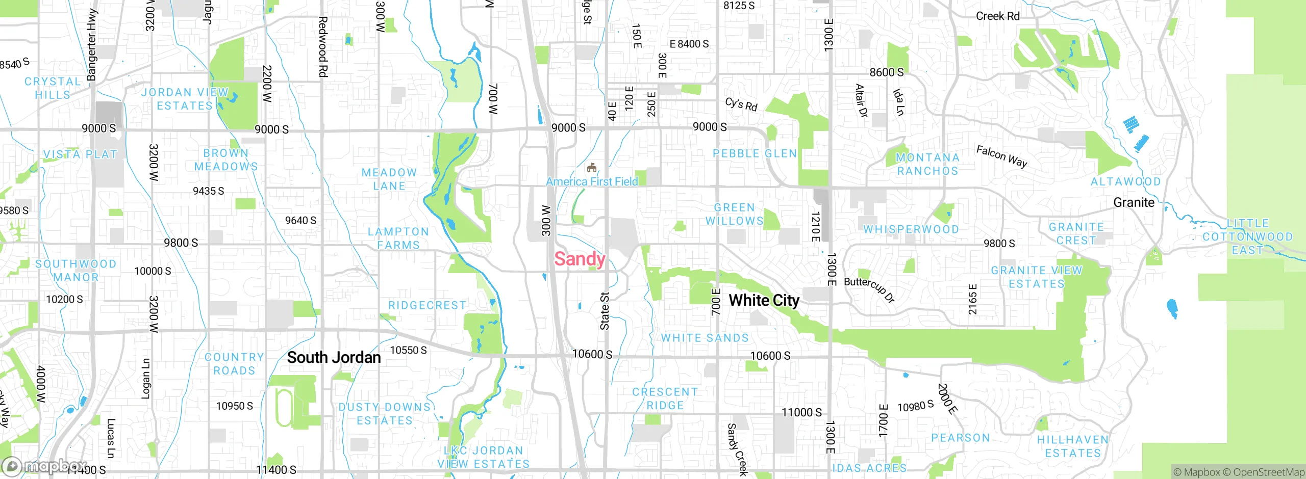 Map showing approximate location
