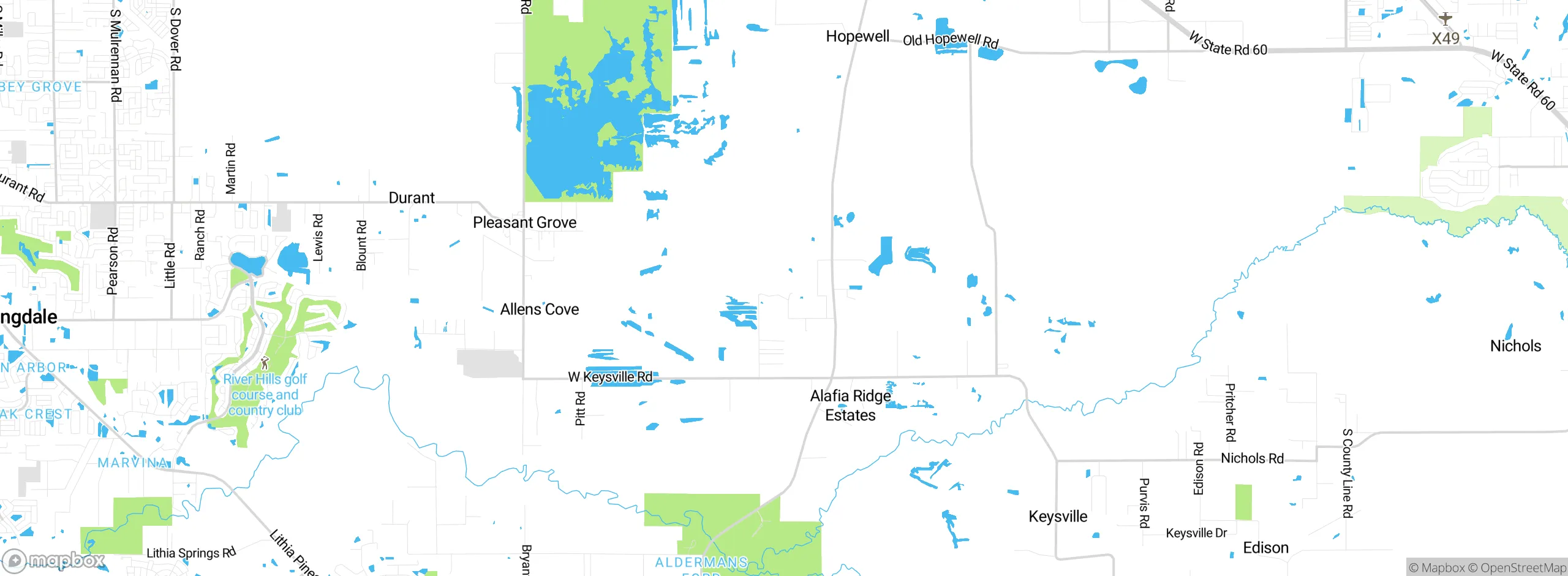 Map showing approximate location