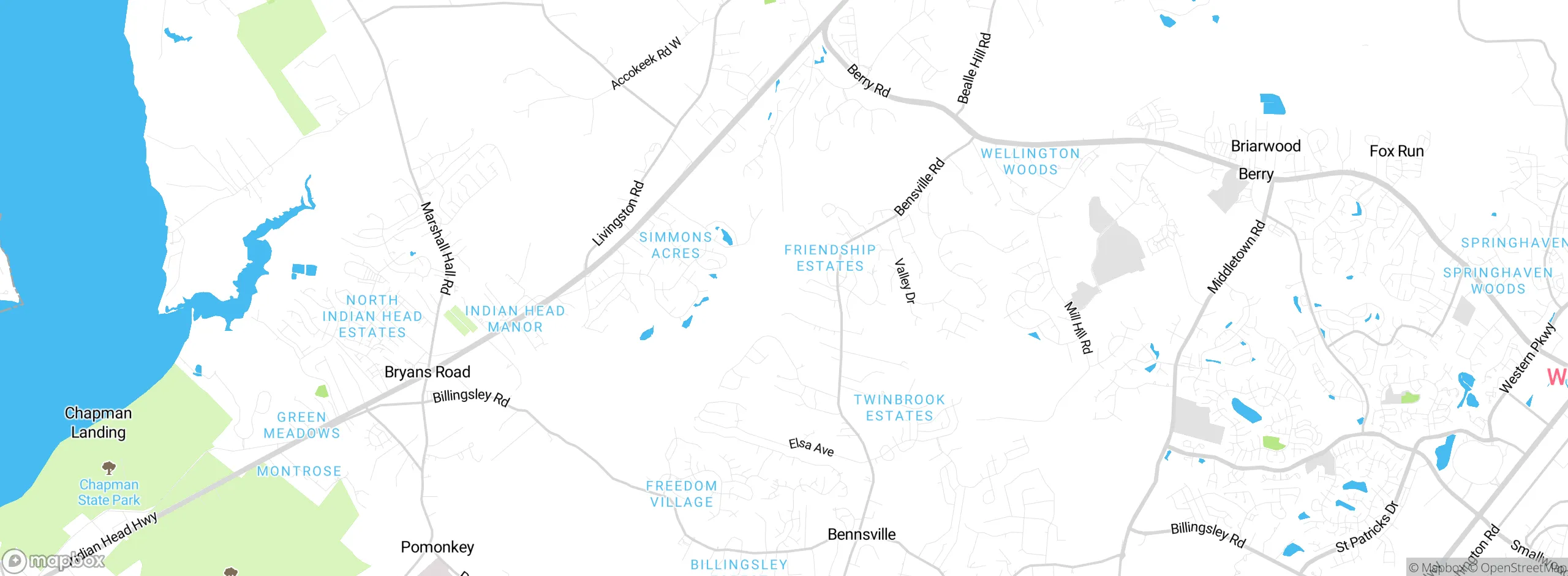 Map showing approximate location