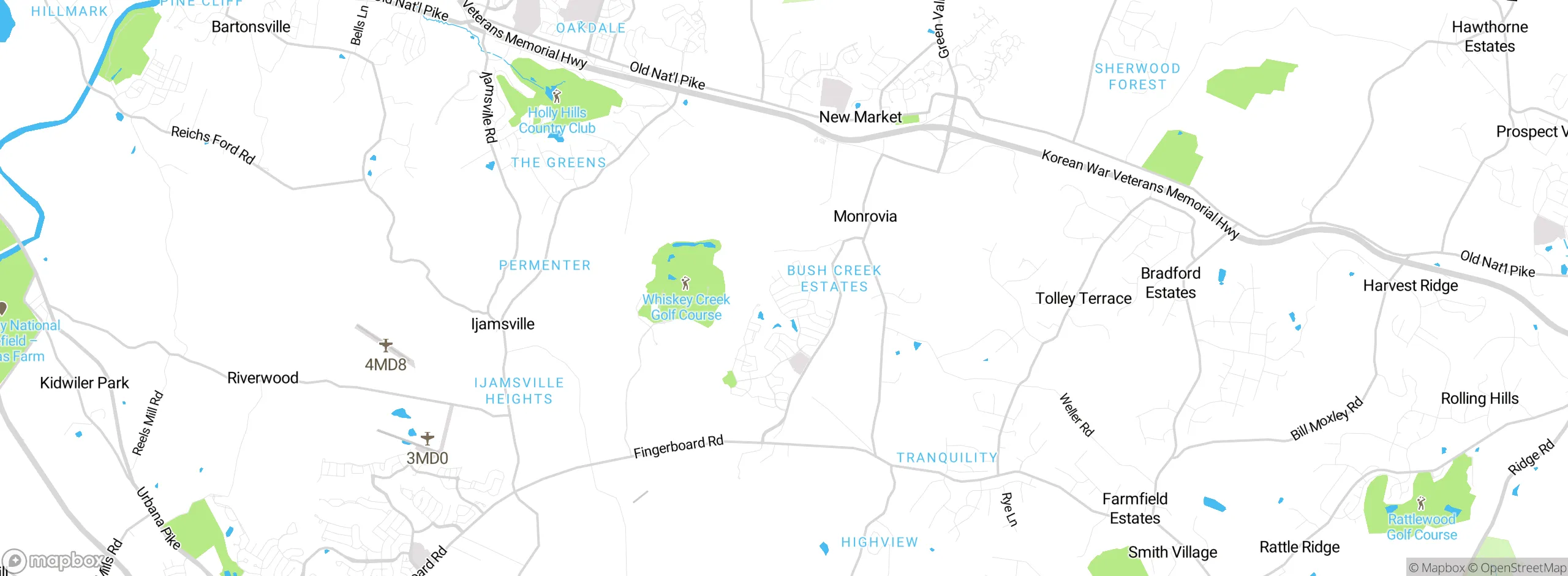 Map showing approximate location