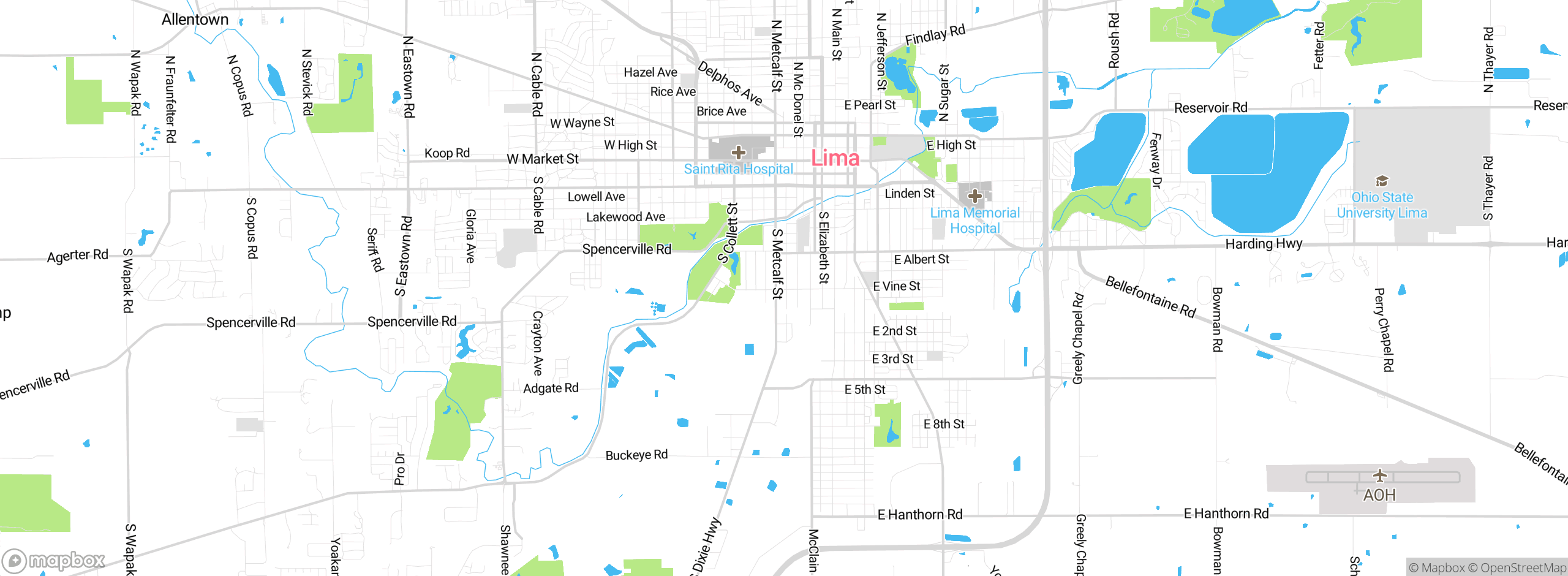 Map showing approximate location