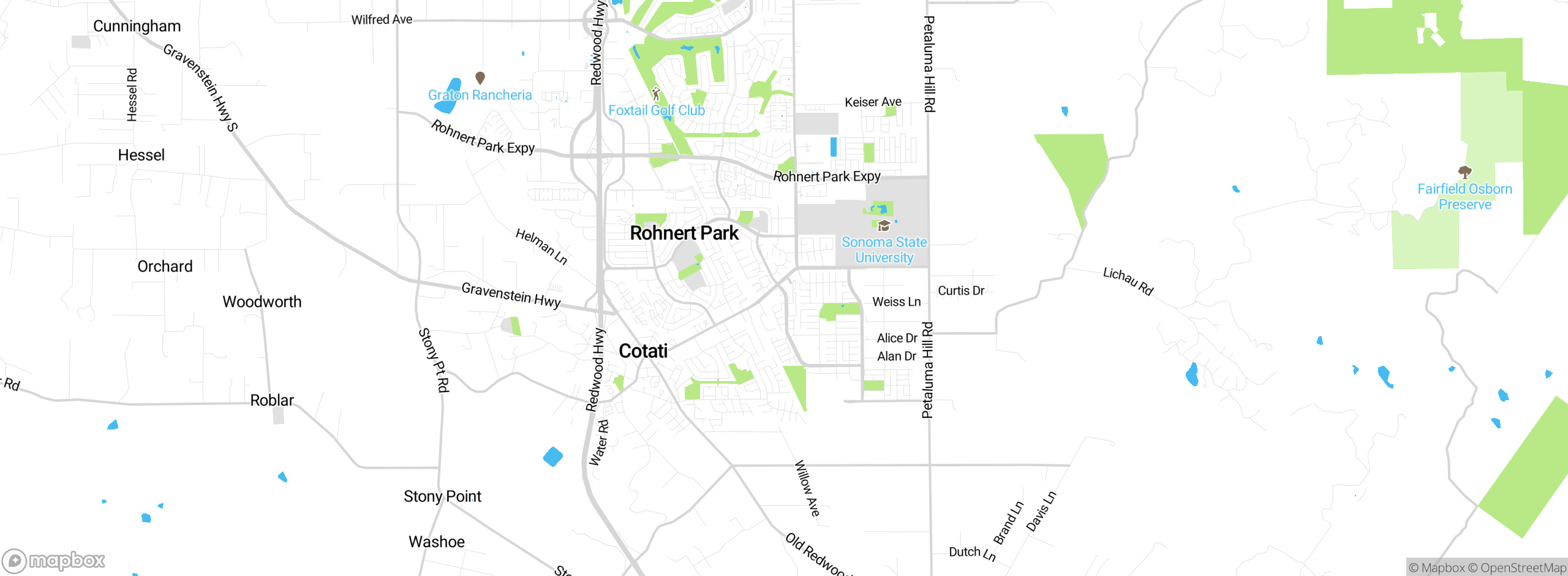 Map showing approximate location