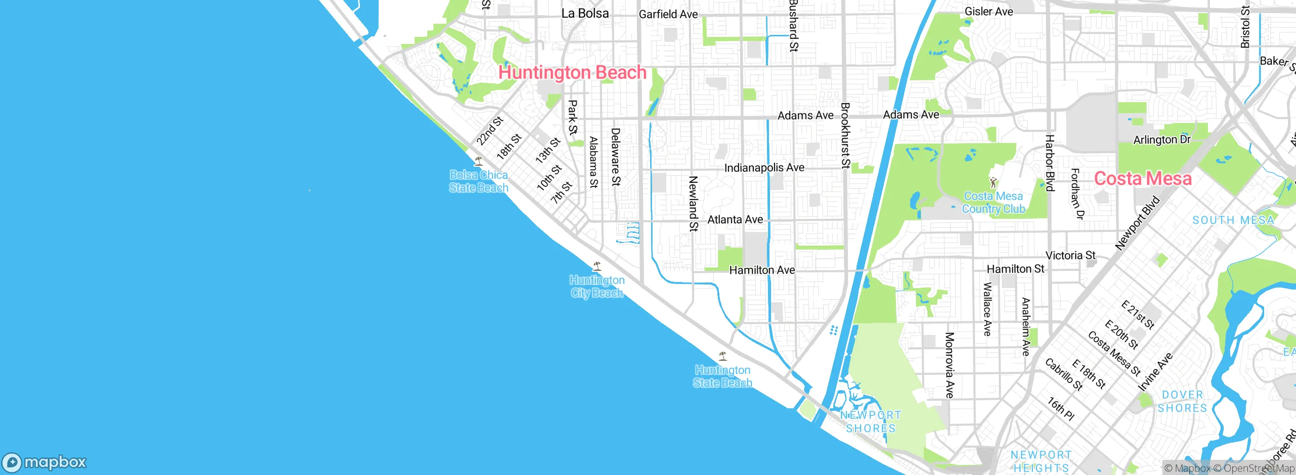 Map showing approximate location