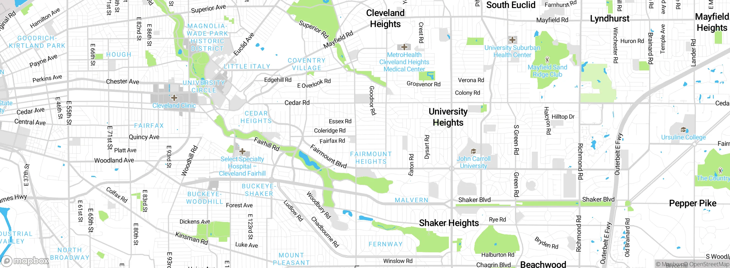 Map showing approximate location