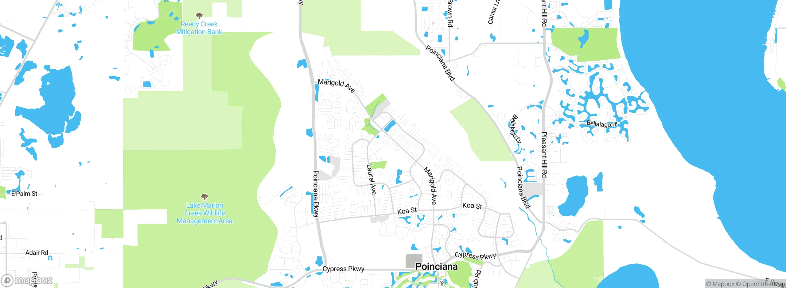 Map showing approximate location