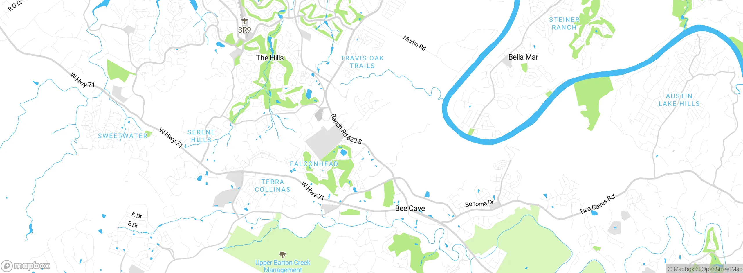 Map showing approximate location