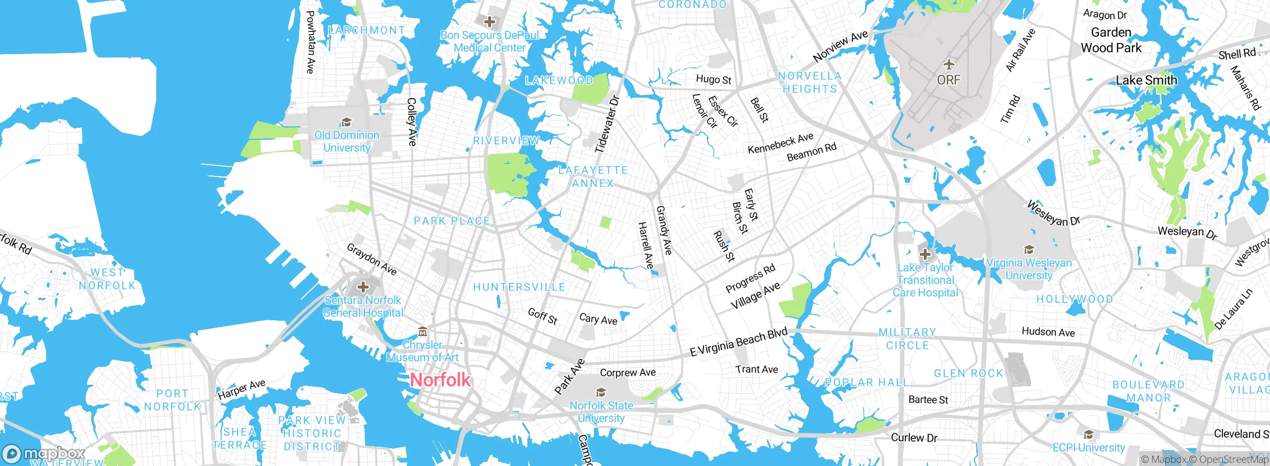 Map showing approximate location