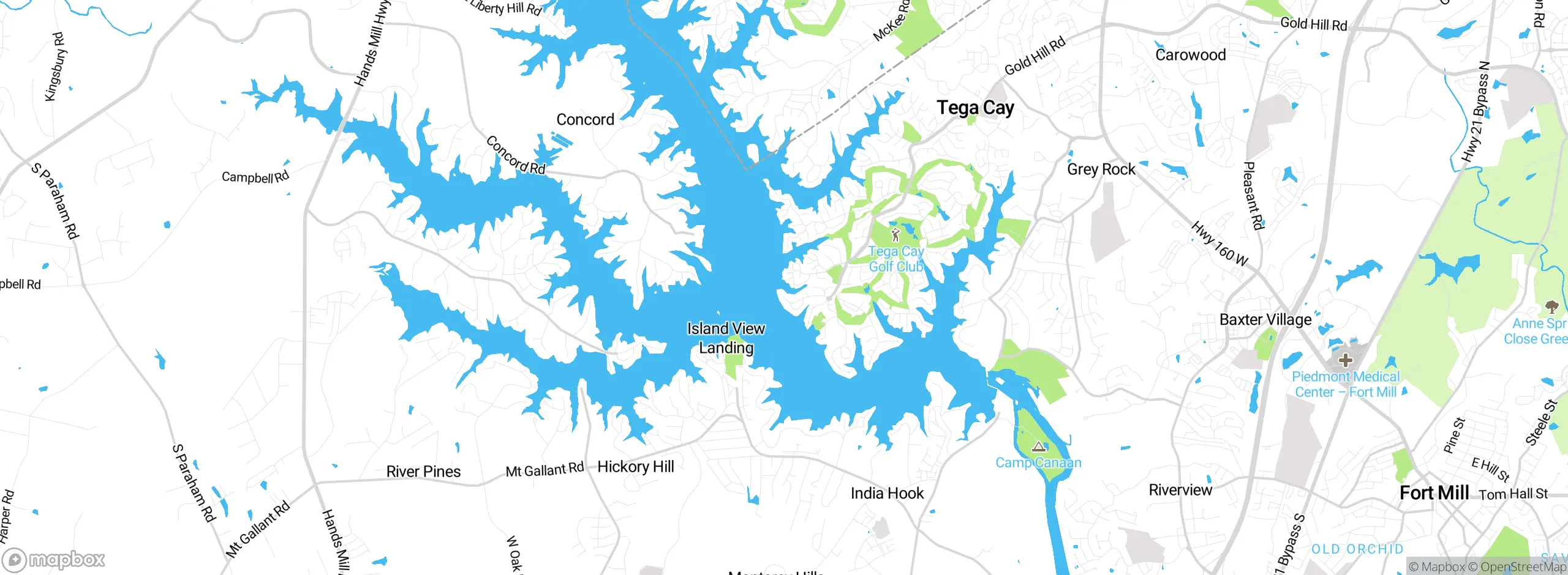 Map showing approximate location