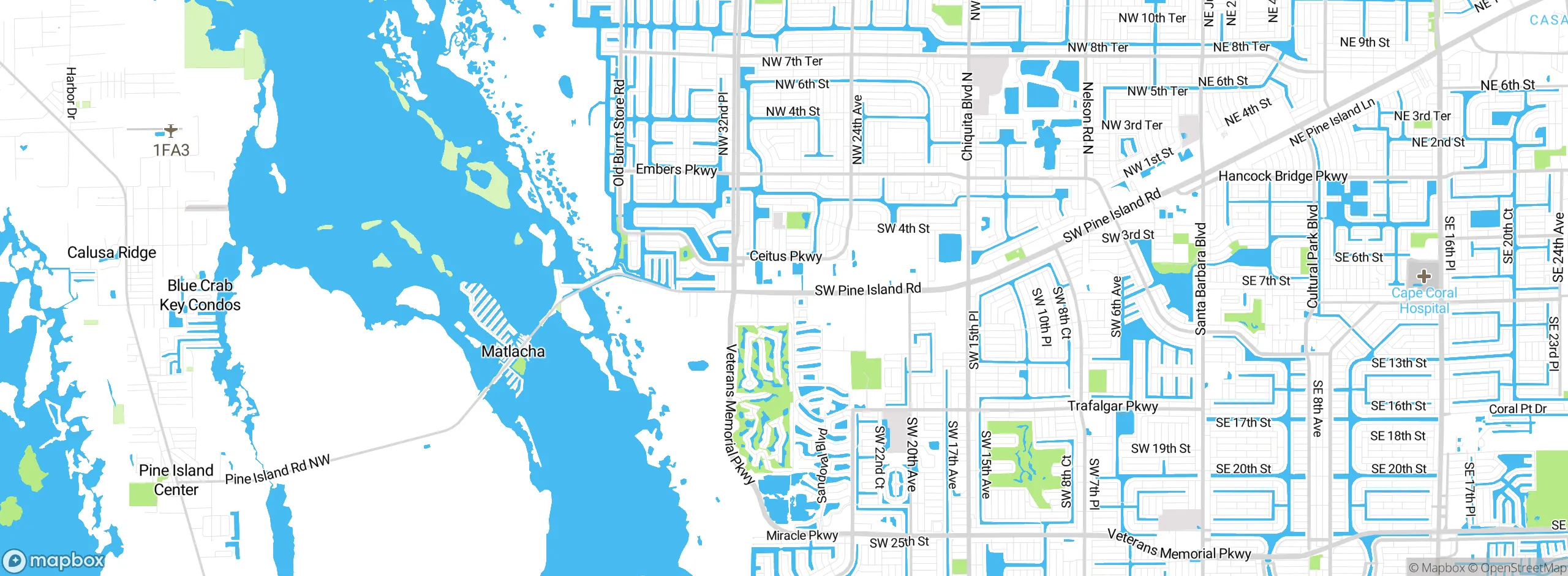 Map showing approximate location