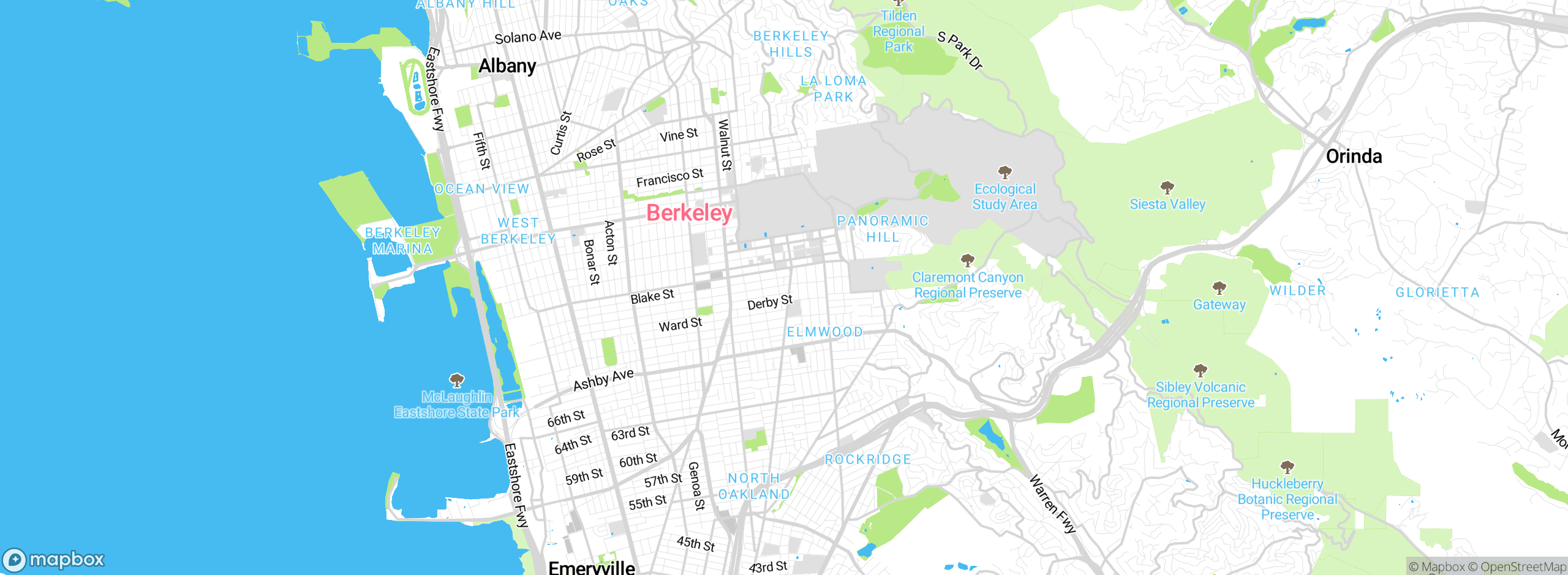 Map showing approximate location