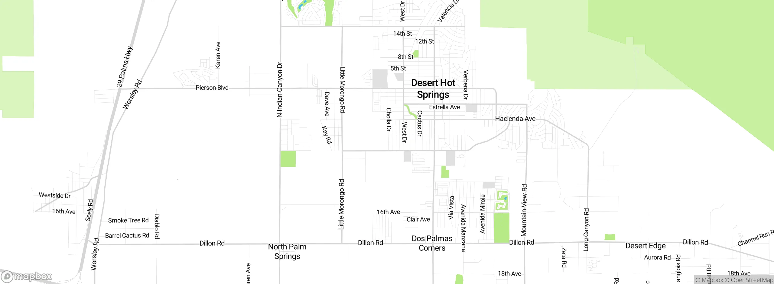 Map showing approximate location