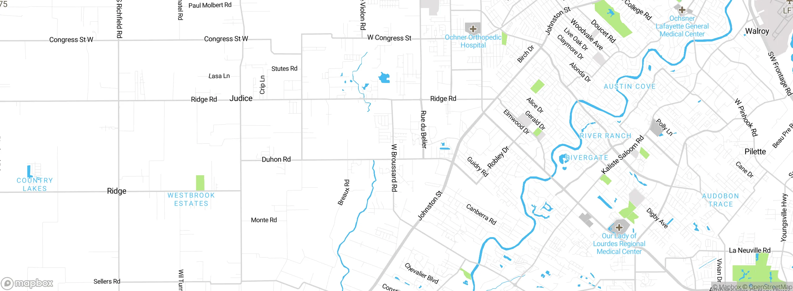 Map showing approximate location