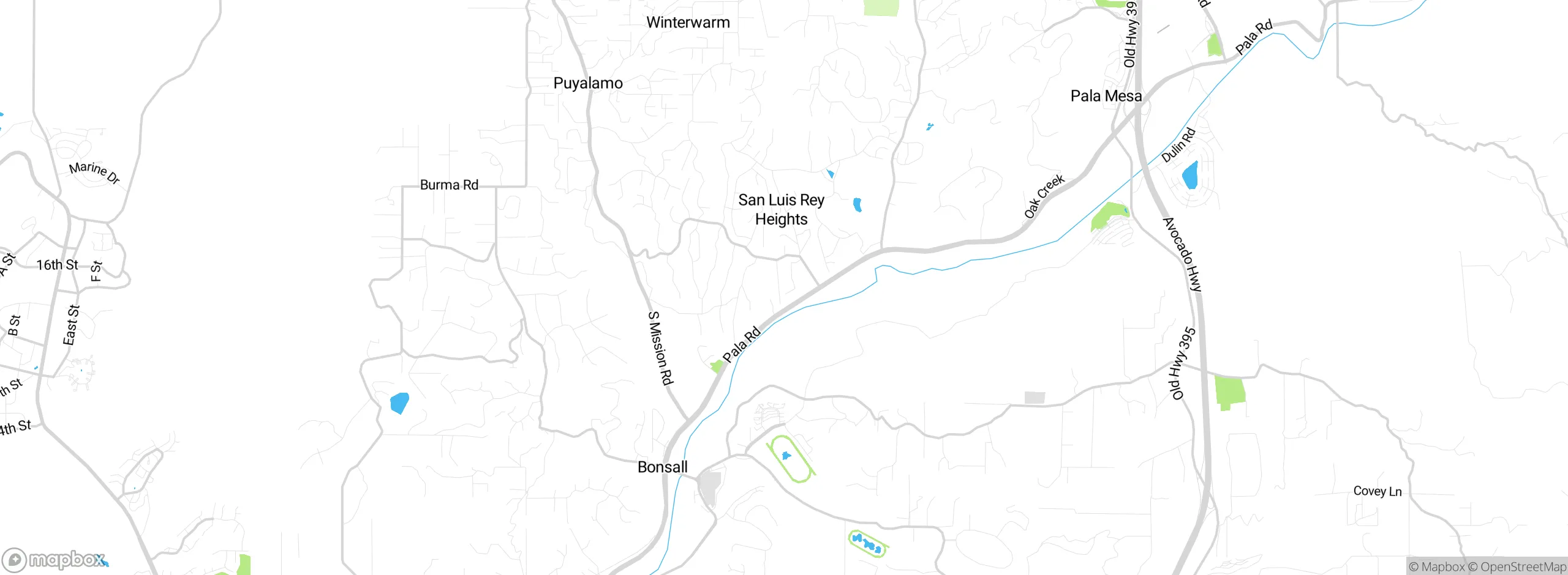 Map showing approximate location