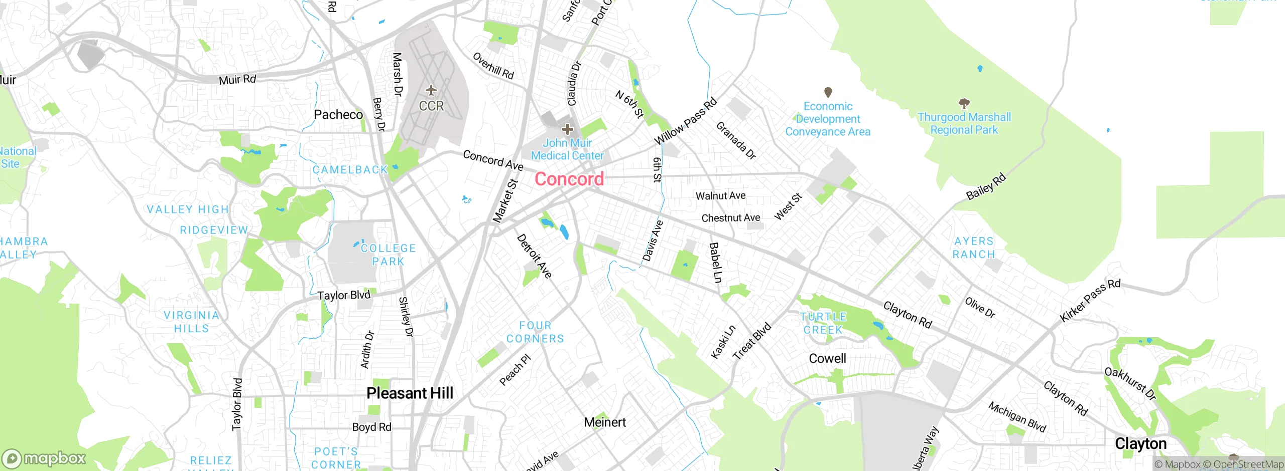 Map showing approximate location