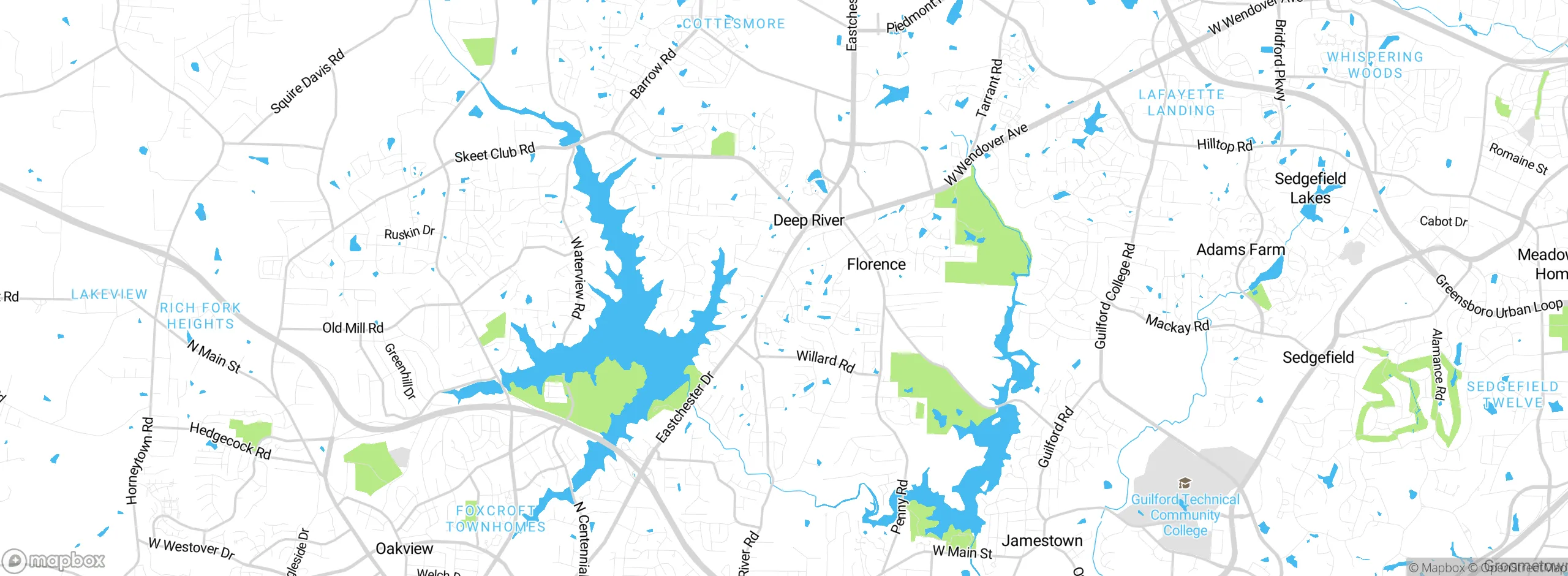 Map showing approximate location