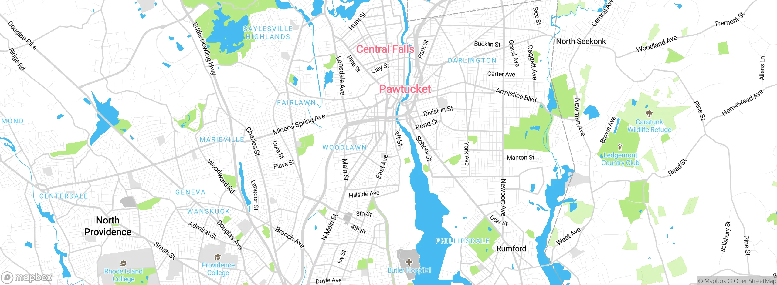 Map showing approximate location