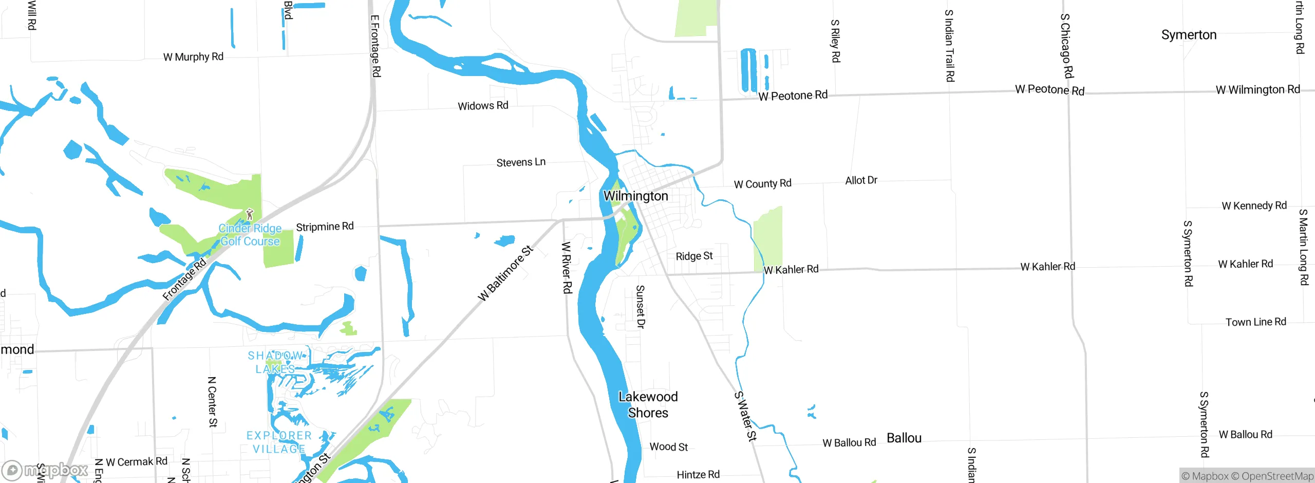 Map showing approximate location