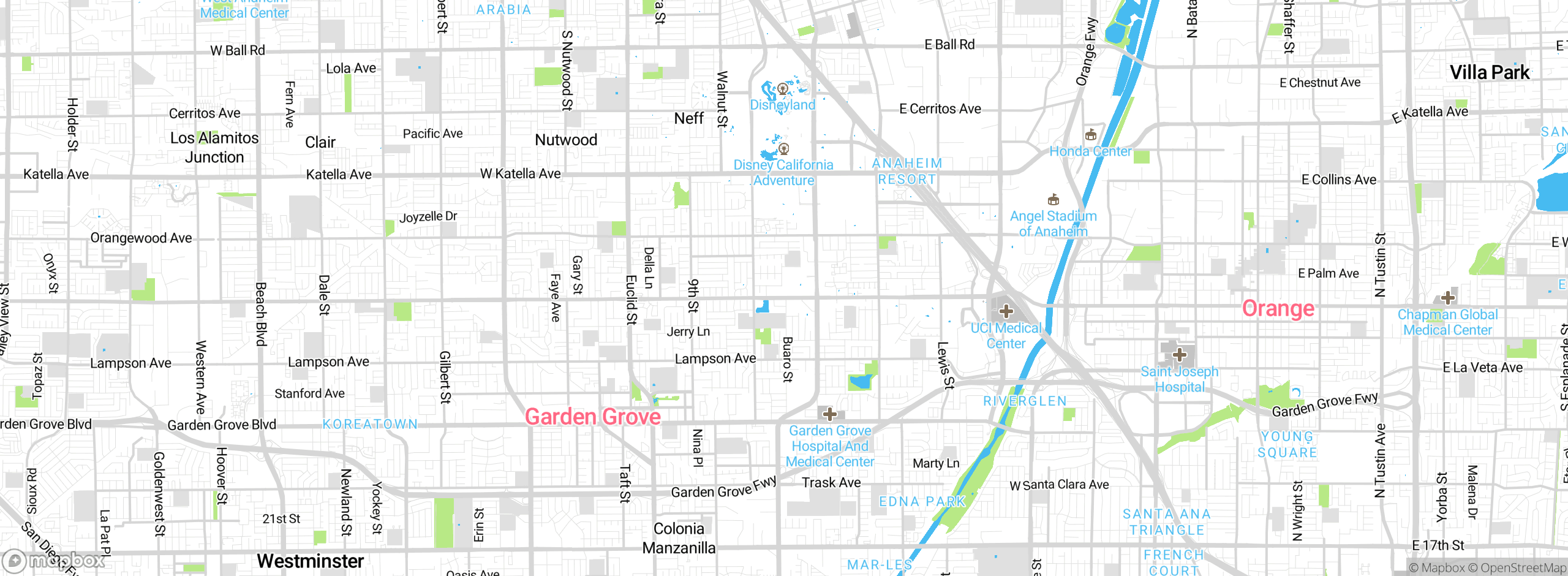 Map showing approximate location
