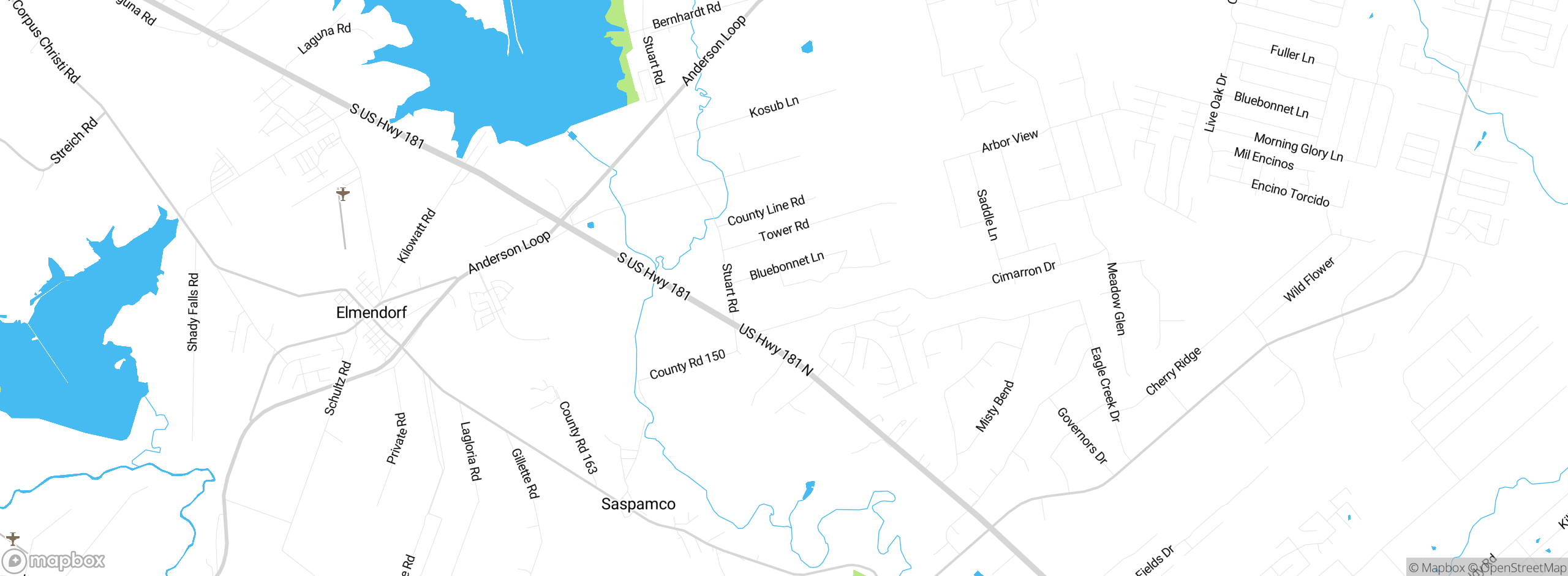 Map showing approximate location
