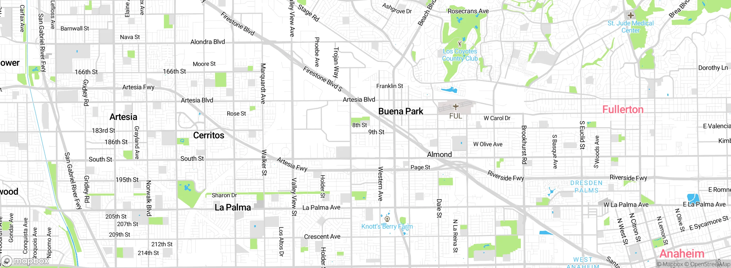 Map showing approximate location