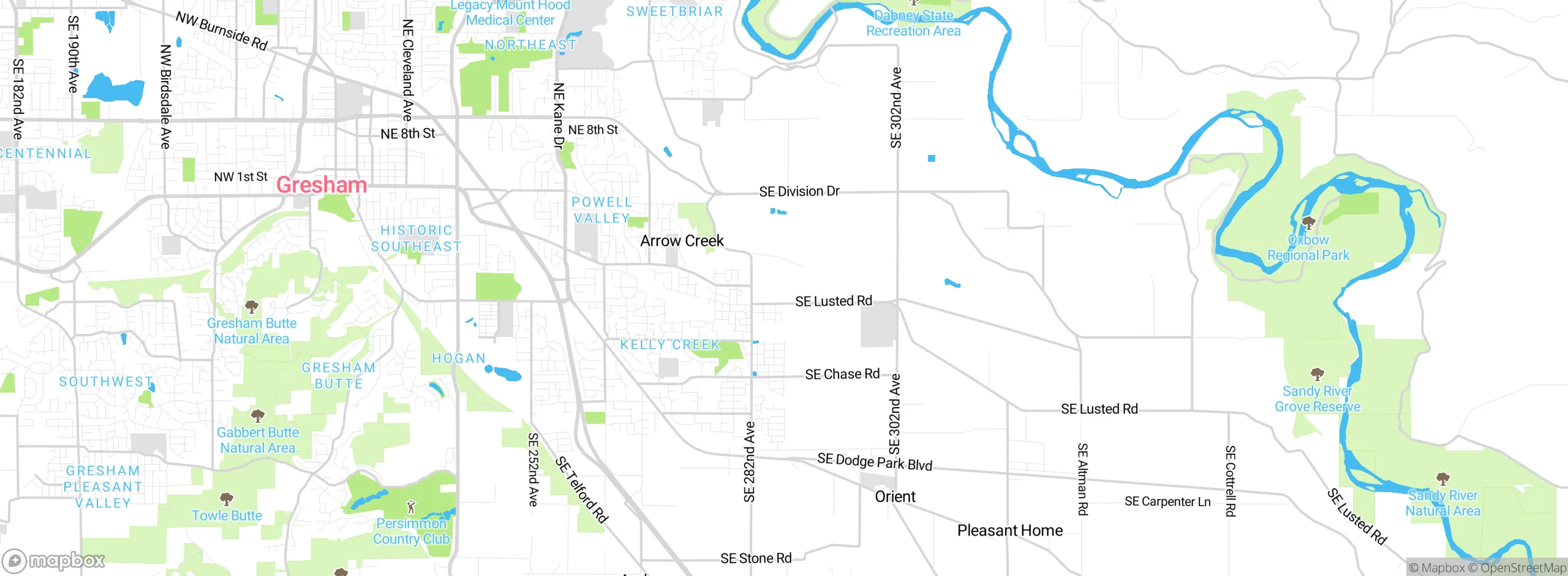 Map showing approximate location