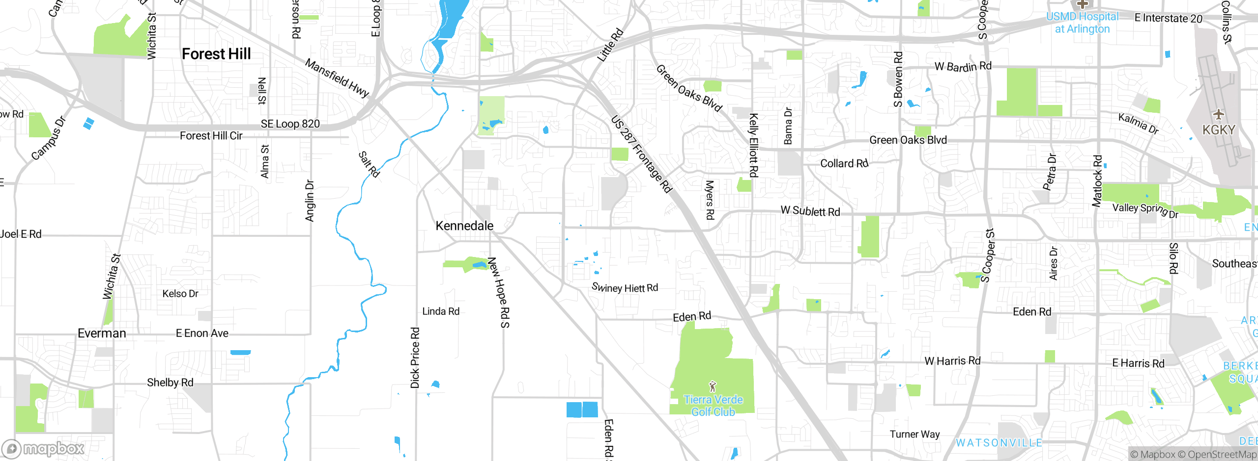 Map showing approximate location
