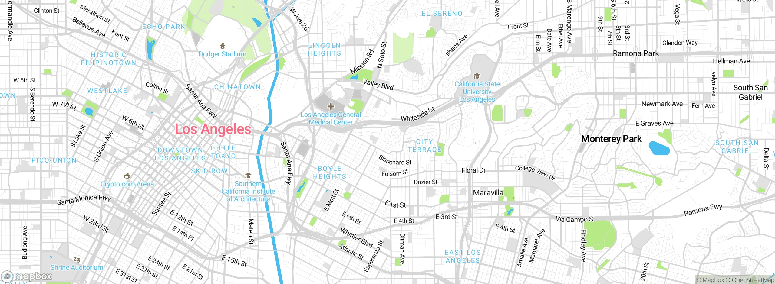Map showing approximate location