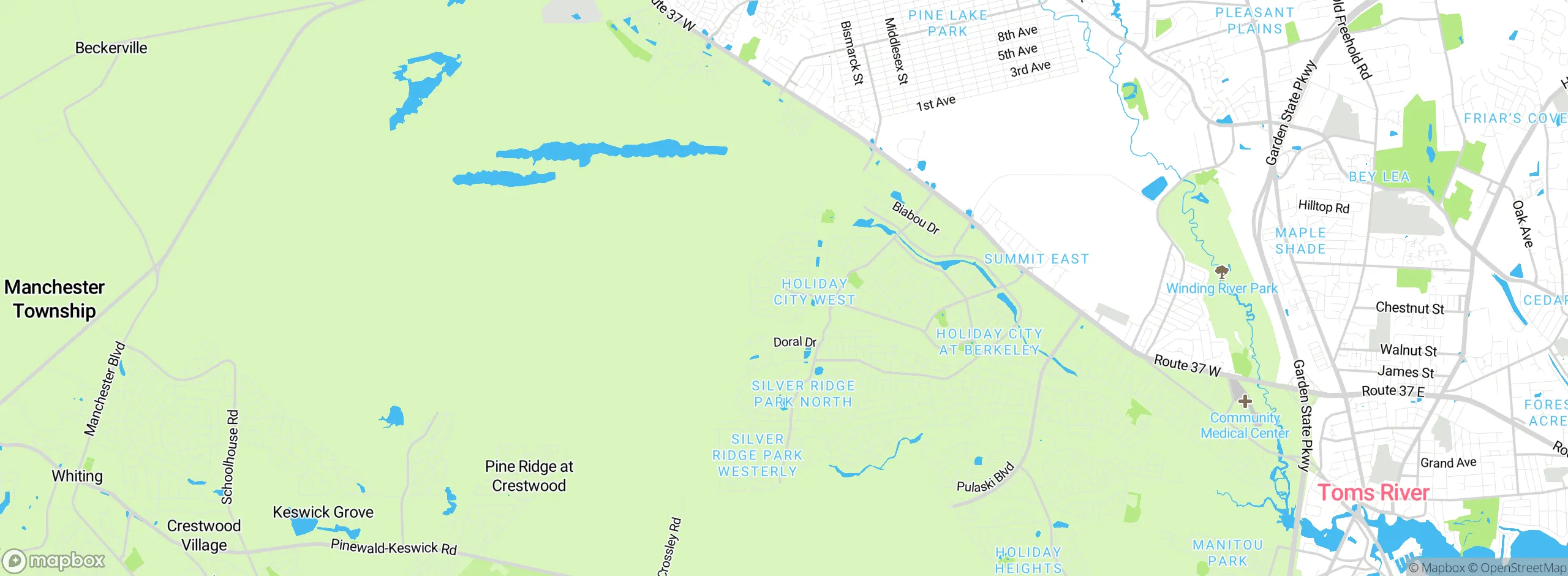 Map showing approximate location