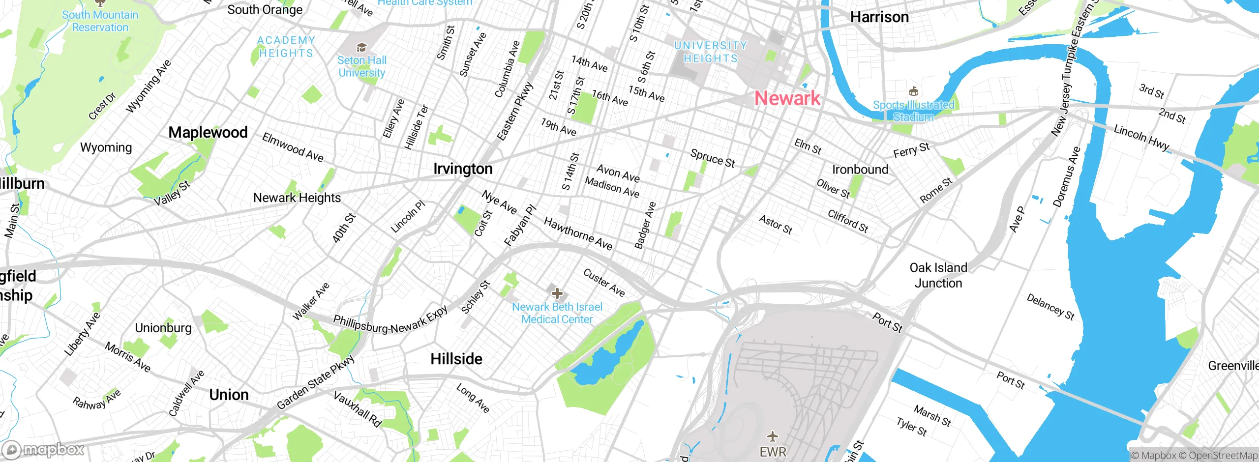 Map showing approximate location