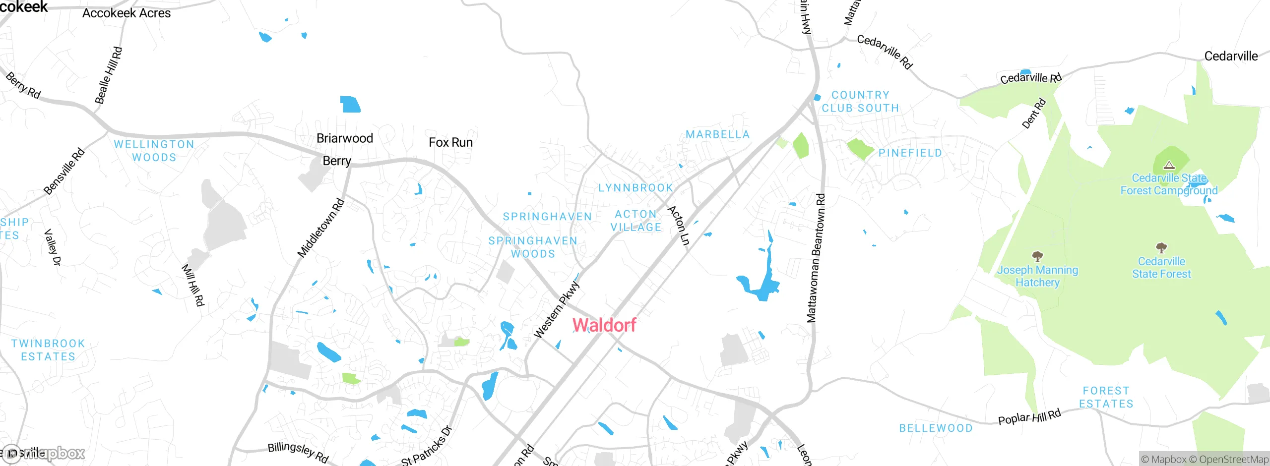 Map showing approximate location