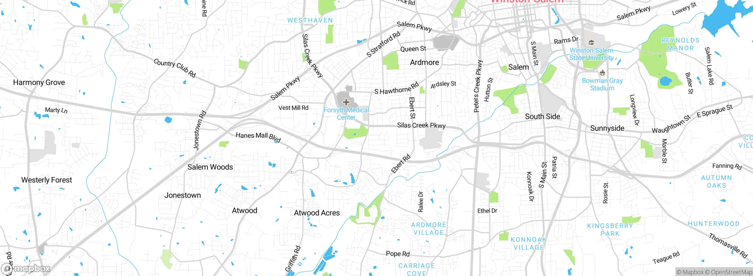 Map showing approximate location