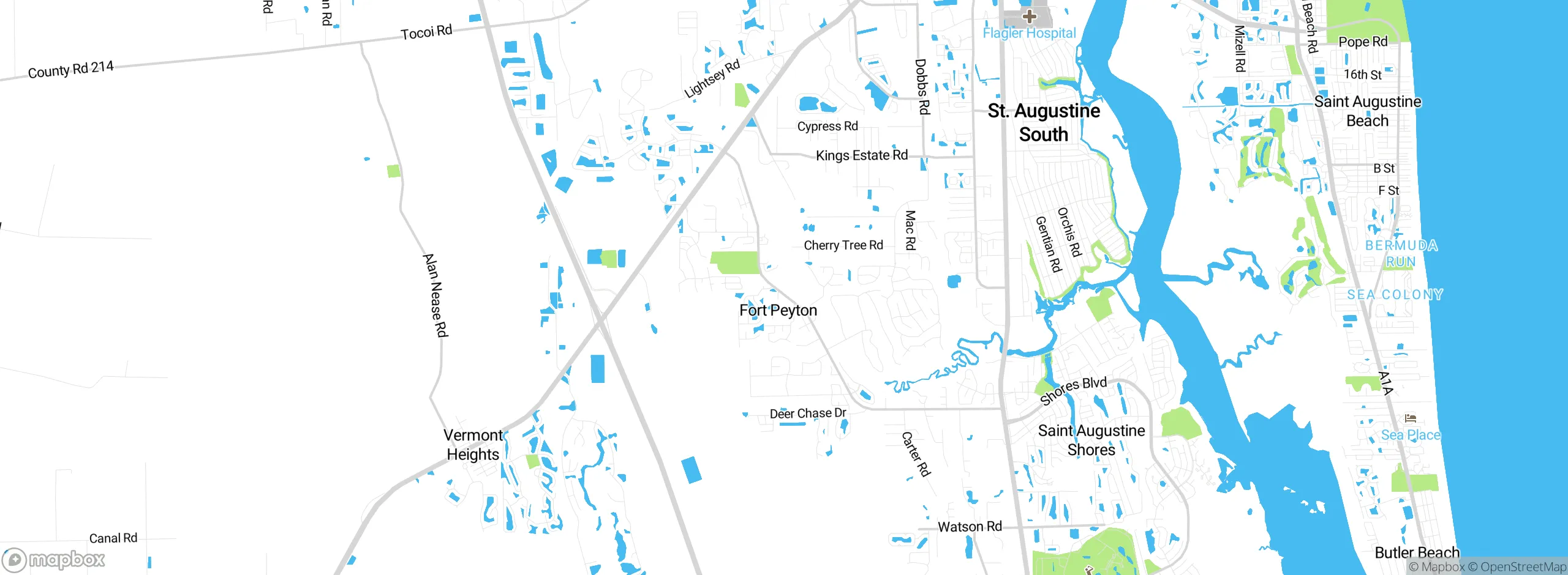 Map showing approximate location