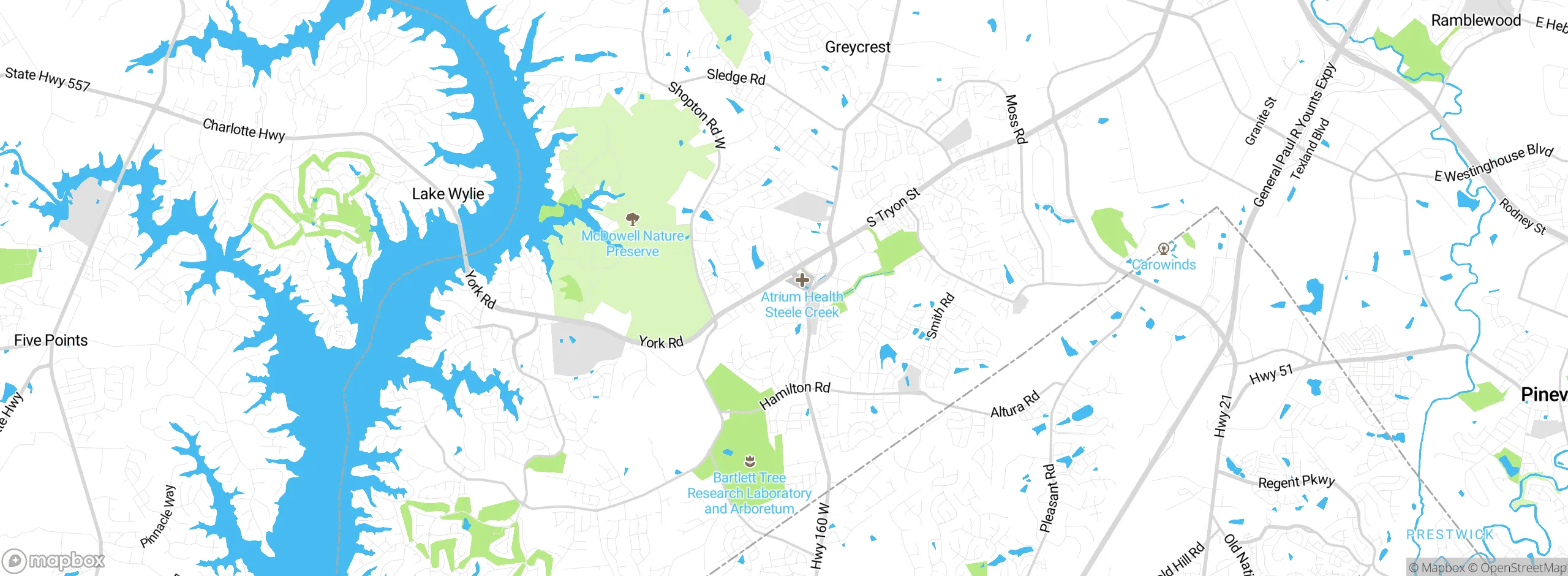 Map showing approximate location