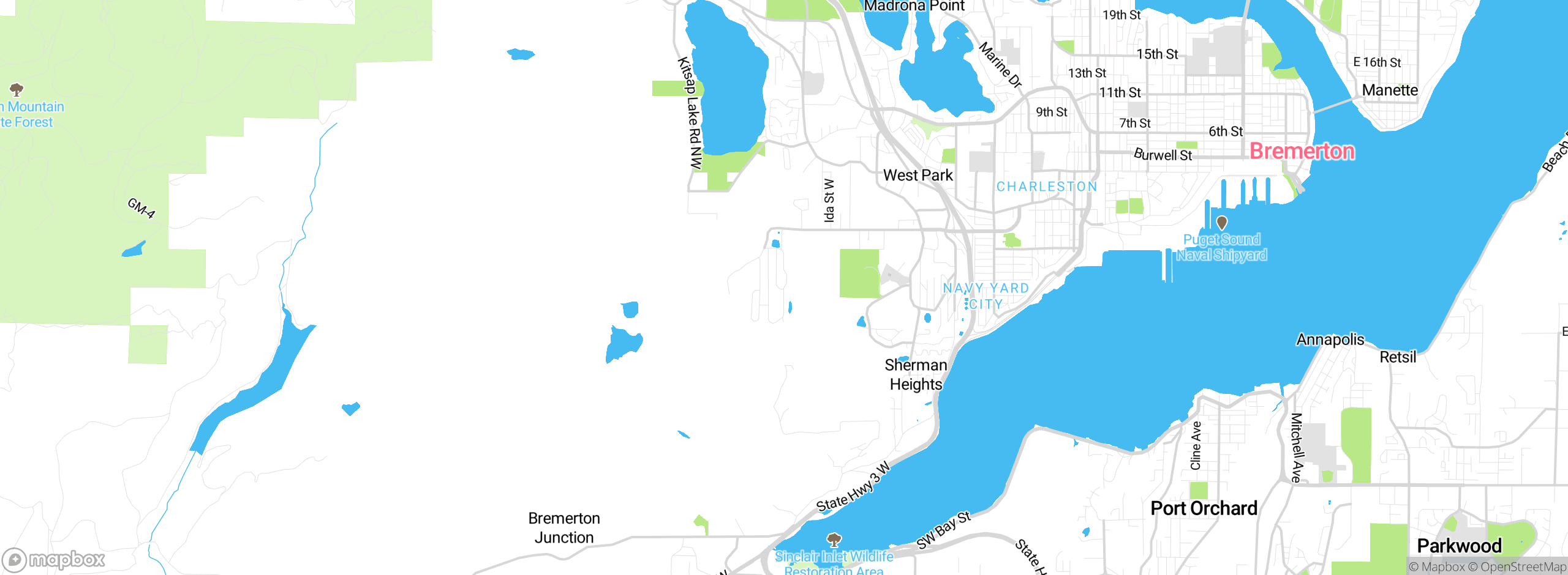 Map showing approximate location