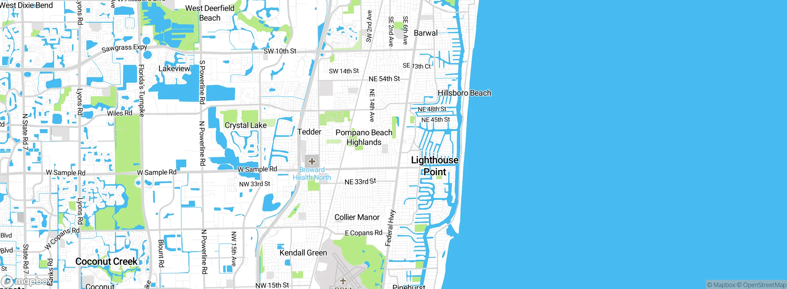 Map showing approximate location