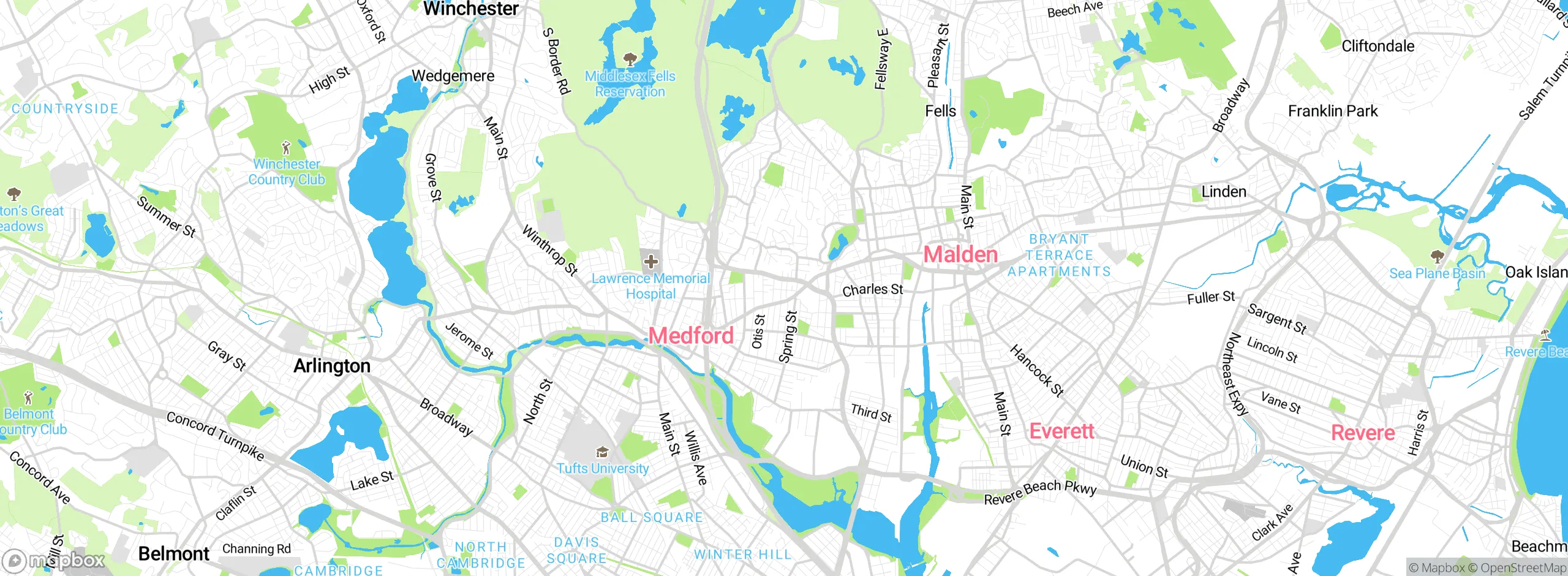 Map showing approximate location