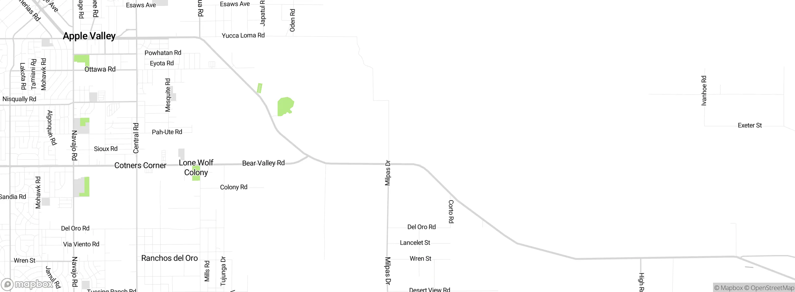 Map showing approximate location