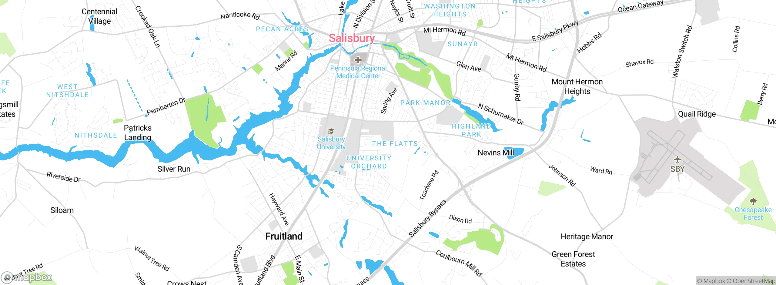 Map showing approximate location