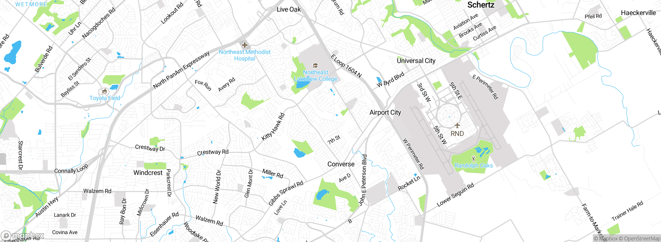 Map showing approximate location