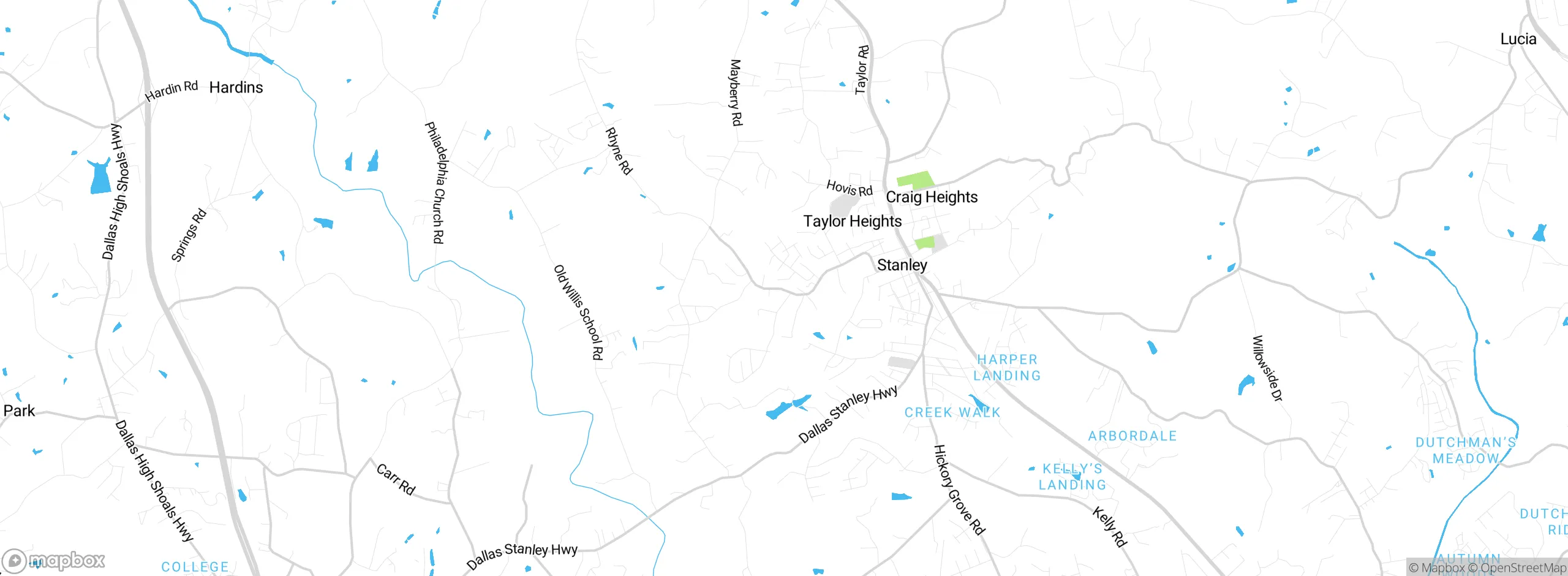 Map showing approximate location