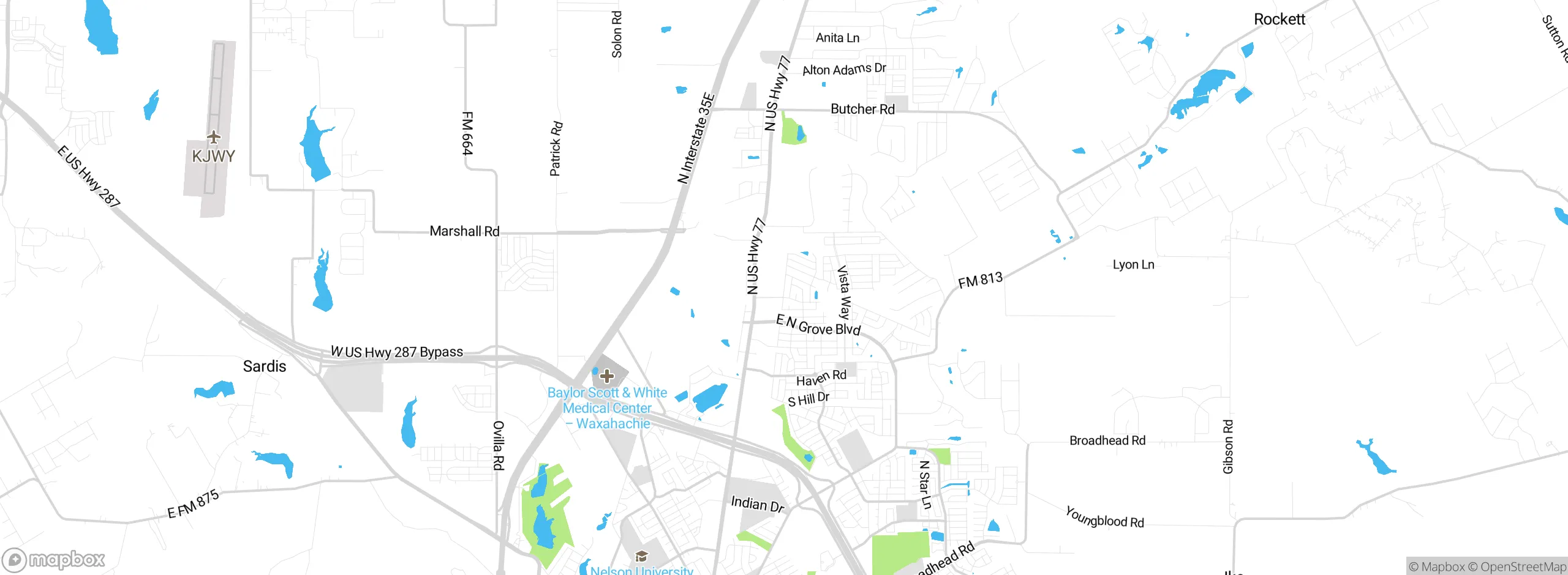 Map showing approximate location