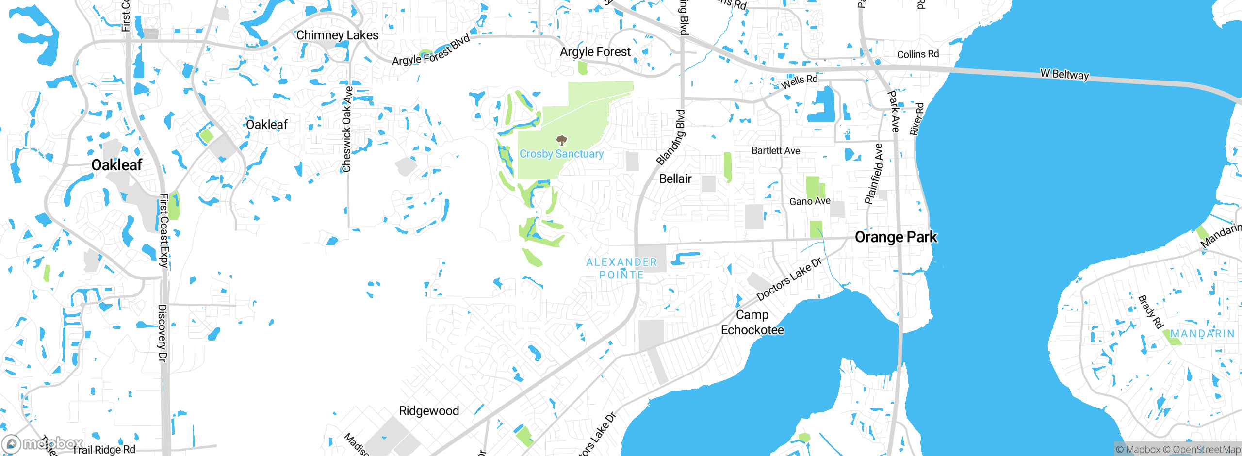 Map showing approximate location