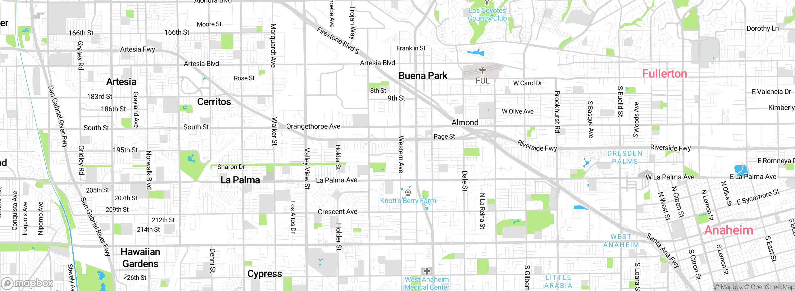 Map showing approximate location