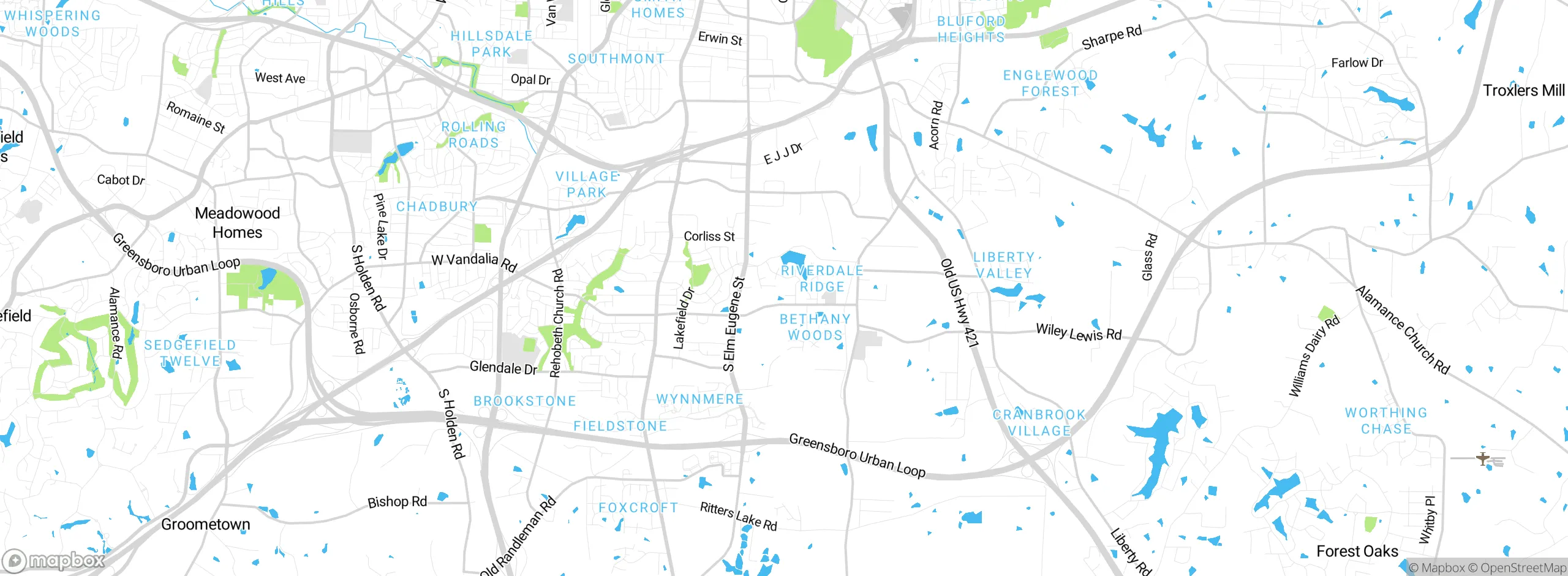 Map showing approximate location