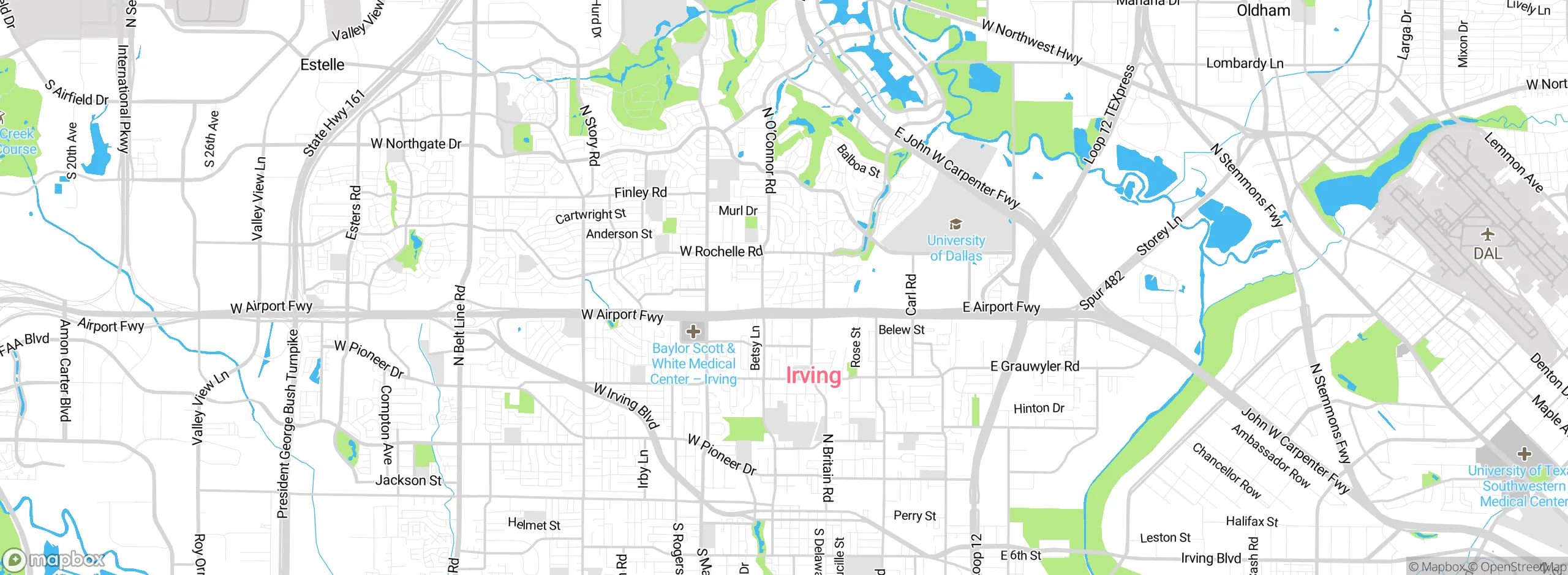 Map showing approximate location