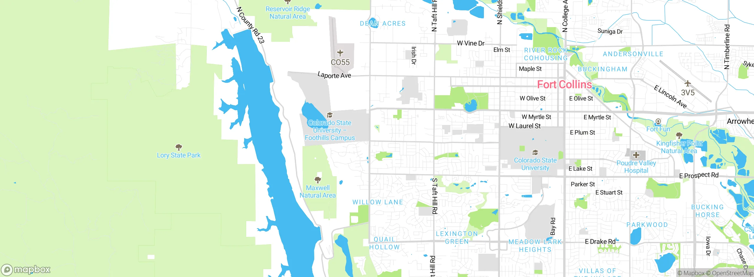 Map showing approximate location