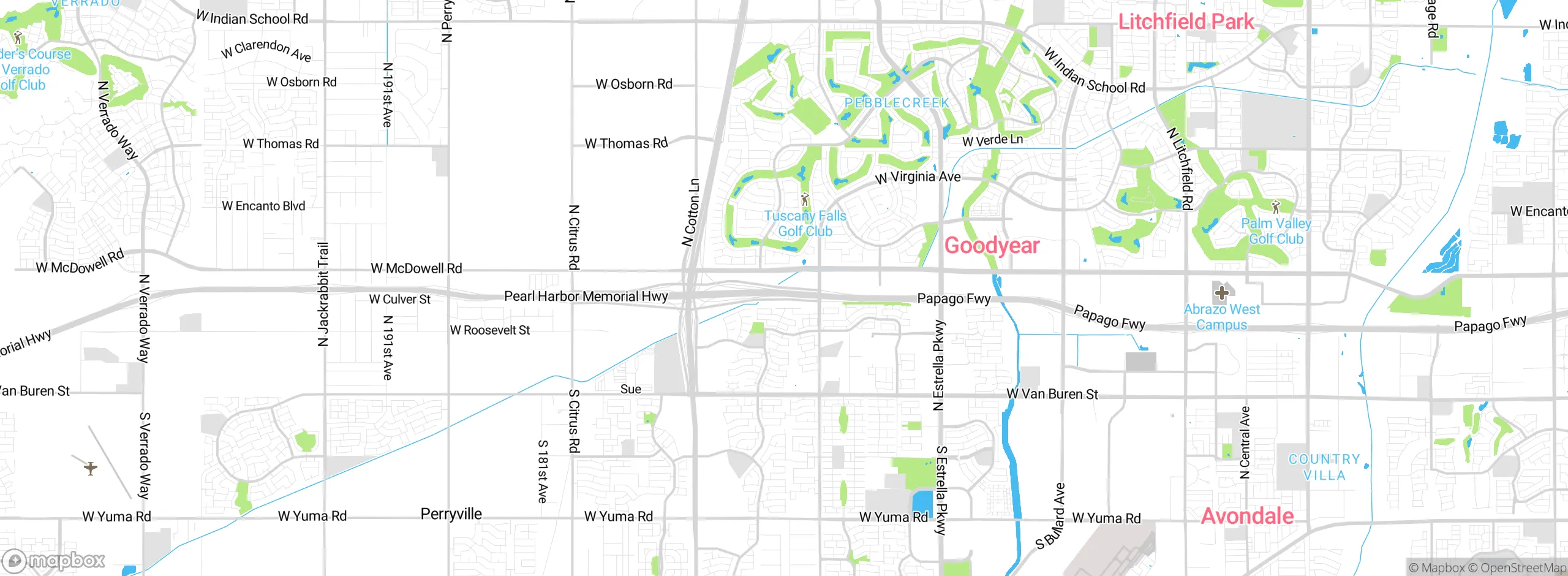 Map showing approximate location