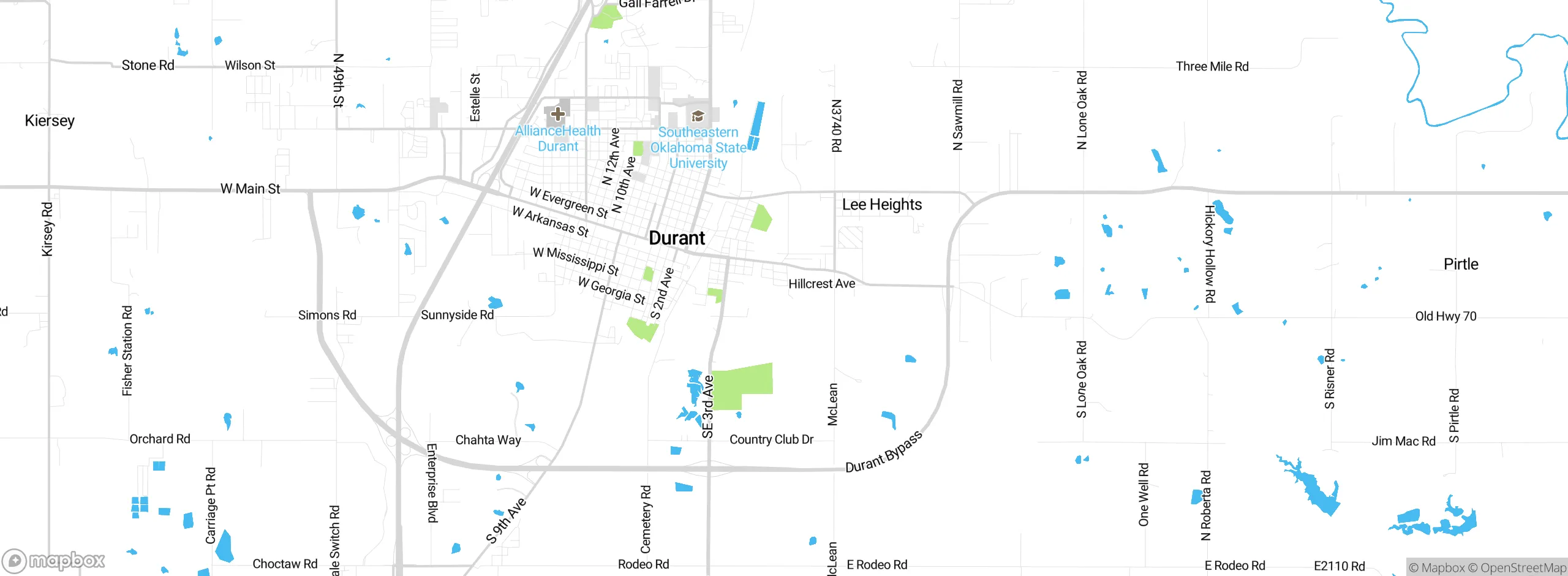 Map showing approximate location