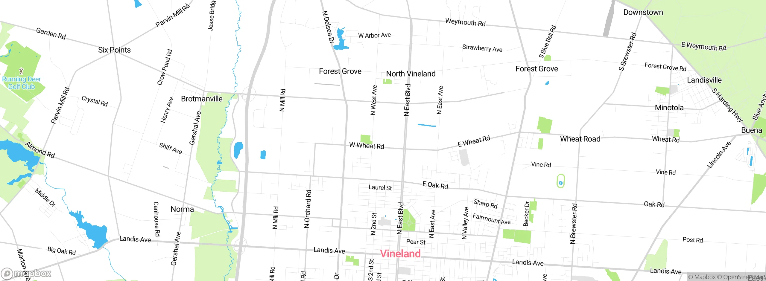 Map showing approximate location