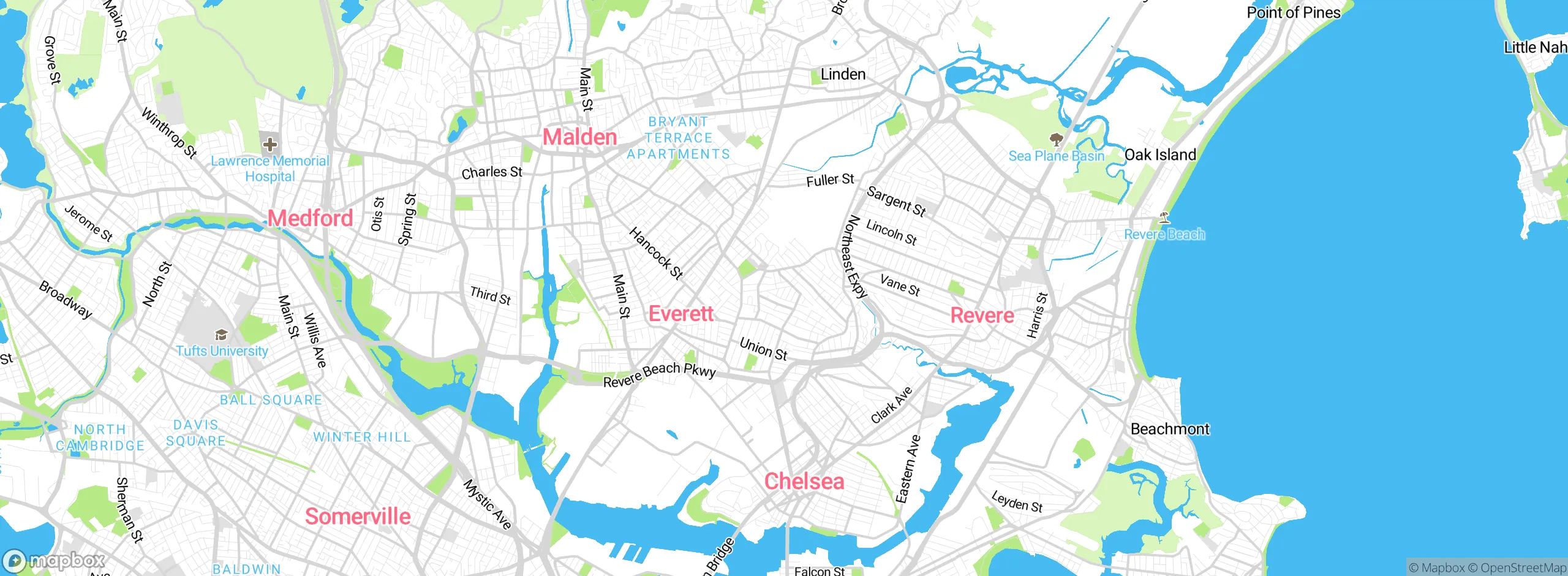Map showing approximate location